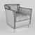 Comfortable ENO Lounge Chair 3D model small image 2