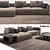 Poliform Bristol Sofa: Elegant and Comfortable 3D model small image 2