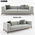 Cozy Contemporary Sofa 3D model small image 1