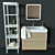 IKEA Bathroom Set: Hemnes Shelving Unit and Godmorgon/Broviken Vanity 3D model small image 1