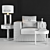 Elegant Appiani Armchair Set 3D model small image 3