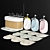 TOTO Kids Urinal & Wash Basin Combo 3D model small image 1