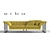 Luxury Italian Rockoture Tufted Sofa 3D model small image 1