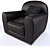 Luxurious Baxter Amburgo Armchair: Comfort Redefined 3D model small image 2