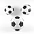 ProStar Soccer Ball: Ultimate Realism 3D model small image 1