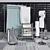 Elegant Mercer Bathroom Decor 3D model small image 1