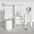 Elegant Mercer Bathroom Decor 3D model small image 2