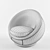 Modern Round Chair: Poly:12,840 & Verts:6,483 3D model small image 2