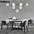 Elegant Dining: Poliform Concorde Table & Grace Chair 3D model small image 1