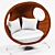 Elegant Wicker Chair: 2000mm Length, 1700mm Width, 1300mm Height 3D model small image 1