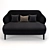 Contemporary Armless Sofa: Leslie Minotti 3D model small image 2