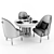 Versatile Home Dining Set 3D model small image 3