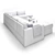 Modern Mariager Sofa: Spacious & Stylish 3D model small image 3