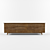 Rustic Wooden Console Cabinet 3D model small image 1