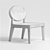 Longhi Midori Armchair: Sleek and Stylish 3D model small image 3