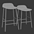 Sleek Form Stools: Versatile Seating 3D model small image 2