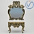Vintage Table Mirror 3D model small image 1