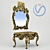 Vintage Table Mirror 3D model small image 2
