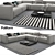 Modern Poliform Bolton Sofa: Elegant and Comfortable 3D model small image 1