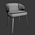 Luxury Modrest Carlton Armchair 3D model small image 2