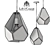 Geometry Glass Pendant Light 3D model small image 3