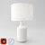 Elegant White Orine Table Lamp 3D model small image 1