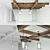 Wooden Ceiling Beams: Customizable Design & 4 Texture Options 3D model small image 3