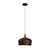 Modern Steel Brown Suspension Light 3D model small image 1