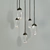 Celestial Pebble Chandelier: Enchanting Illumination 3D model small image 2