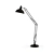 Modern Steel Black Floor Lamp 3D model small image 1