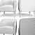 LaForma Lobby: Stylish Studded Armchair from Spain 3D model small image 3