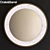 Elegant White Marble Round Mirror 3D model small image 1