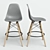 Eames Style DSW Bar Chair | 50x50x106 cm 3D model small image 1