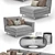 La Cidivina Manhattan L-Shape Sofa 3D model small image 2
