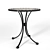 Elegant Marble Bistro Table 3D model small image 2