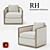 Restoration Hardware Dixon Chair: Elegant and Comfortable 3D model small image 1