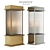 EICHHOLTZ Jeremy Wall Lamp: Brass & Clear Glass 3D model small image 1