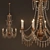 Regal Elegance: Princess Mary Ann Chandelier 3D model small image 1