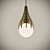 Parametric Wooden Pendant Light 3D model small image 6