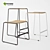 Versatile Wire Bar Stool: Colorado 3D model small image 1