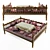 Uzbek Trestle Bed: East Meets West 3D model small image 1