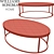Rustic Oak & Iron Bowen Table 3D model small image 3