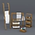 Modern Bathroom Set 3D model small image 1