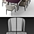 Giorgetti Table Set: Sleek Elegance 3D model small image 3