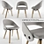 Tailor Chair: Modern Design with Versatile Fabrics 3D model small image 1