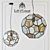 Modern Pendant Globe Light 3D model small image 1