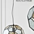 Modern Pendant Globe Light 3D model small image 2