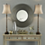 Hallway Table Set: Lamp, Table Lamp, Decor, Vase 3D model small image 2