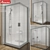 Ravak Rapier Corner Shower Enclosures: Sleek & Stylish Design 3D model small image 1