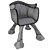 2018LT Armchair: Stylish and Comfortable 3D model small image 2